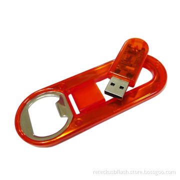 Plastic Metal Bottle Opener USB Memory Stick
